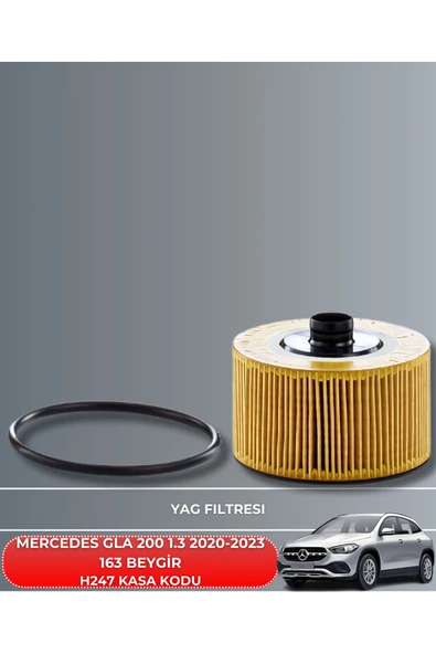 Petrol Ofisi MERCEDES GLA 200 1.3 2020-2021-2022-2023 163 BEYGİR FİLTRE - YAĞ BAKIM SETİ - Resim 3