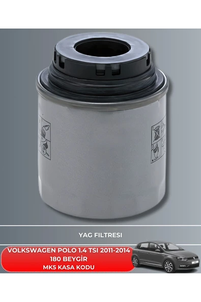 Petrol Ofisi VOLKSWAGEN POLO 1.4 TSI 2011-2012-2013-2014 180 BEYGİR FİLTRE - YAĞ BAKIM SETİ - Resim 3