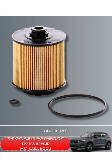 Petrol Ofisi VOLVO XC40 1.5 T2 - 1.5 T3 2019-2020-2021-2022-2023 129-163 BEYGİR  FİLTRE YAĞ BAKIM SETİ - Resim 3