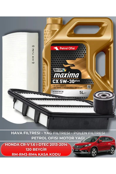 Petrol Ofisi HONDA CR-V 1.6 i-DTEC 2013-2014 120 BEYGİR BAKIM SETİ ürün görseli