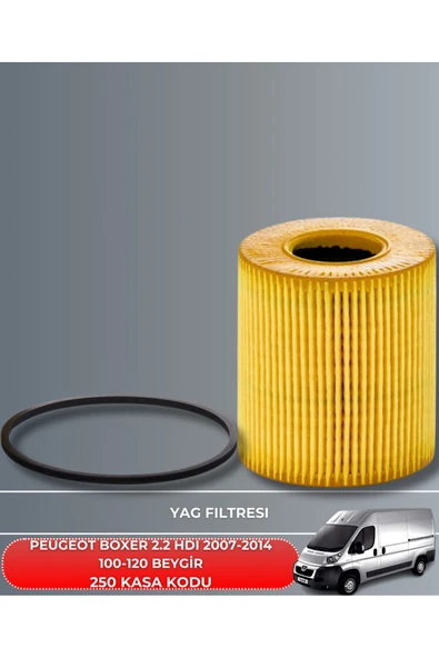 Petrol Ofisi PEUGEOT BOXER 2.2 HDI 2007-2008-2009-2010-2011-2012-2013-2014 100-120 BEYGİR FİLTRE YAG BAKIM SETİ - Resim 3