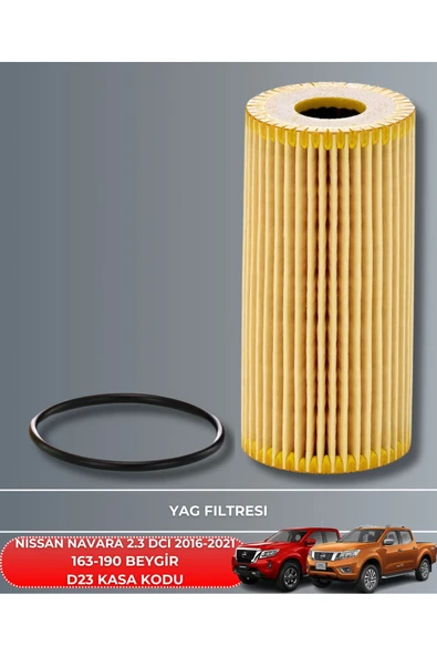 Petrol Ofisi NISSAN NAVARA 2.3 DCI 2016-2017-2018-2019-2020-2021 163-190 BEYGİR FİLTRE - YAĞ BAKIM SETİ - Resim 3