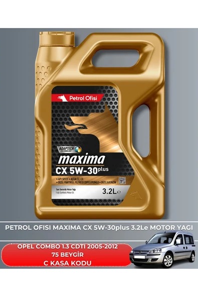 Petrol Ofisi OPEL COMBO 1.3 CDTI 2005-2012 75 BEYGİR FİLTRE - YAG BAKIM SETİ - Resim 5