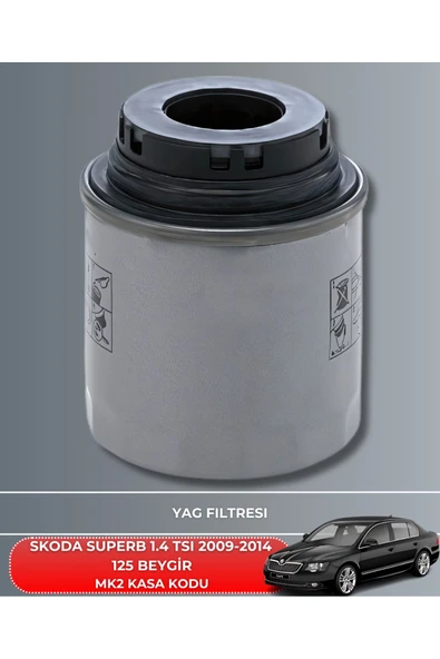Petrol Ofisi SKODA SUPERB 1.4 TSI 2009-2010-2011-2012-2013-2014 125 BEYGİR FİLTRE - YAĞ BAKIM SETİ - 3