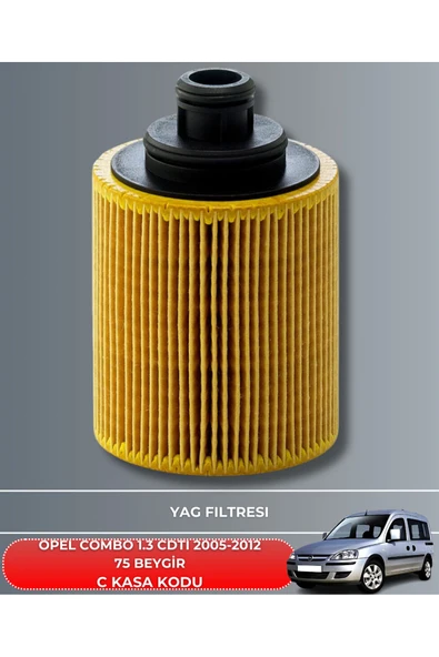 Petrol Ofisi OPEL COMBO 1.3 CDTI 2005-2012 75 BEYGİR FİLTRE - YAG BAKIM SETİ - Resim 3