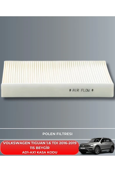 Petrol Ofisi Vw Volkswagen Tıguan 1.6 Tdı 2016-2017-2018-2019 115 Beygir Filtre - Yağ Bakım Seti - Resim 4