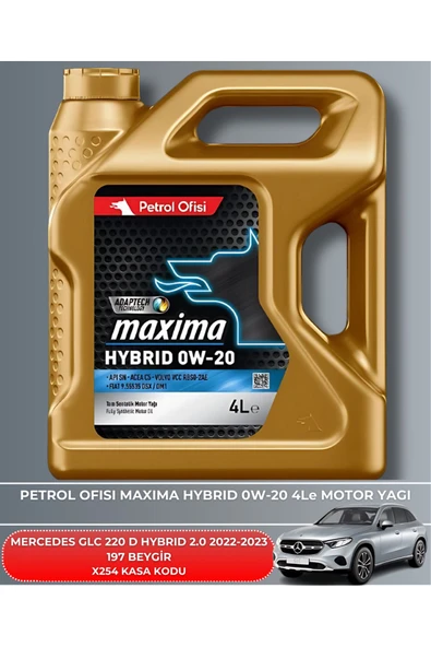 Petrol Ofisi MERCEDES GLC 220 D HYBRID 2.0 2022-2023 197 BEYGİR FİLTRE - YAĞ BAKIM SETİ - Resim 5