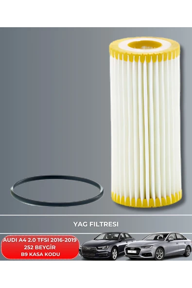 Petrol Ofisi AUDI A4 2.0 TFSI 2016-2017-2018-2019 252 BEYGİR FİLTRE - YAĞ BAKIM SETİ - Resim 3