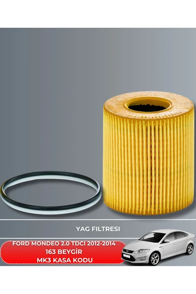 Petrol Ofisi Ford Mondeo 2.0 Tdcı 2012-2013-2014 163 Beygir Filtre - Yağ Bakım Seti Uyumlu - Resim 3