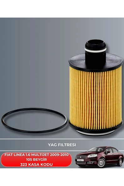 Petrol Ofisi FIAT LINEA 1.6 MULTIJET 2009-2010 105 BEYGİR FİLTRE - YAG BAKIM SETİ - Resim 3