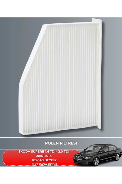 Petrol Ofisi SKODA SUPERB 1.6 TDI - 2.0 TDI 2010-2011-2012-2013-2014 105-140 BEYGİR FİLTRE - YAĞ BAKIM SETİ - Resim 4