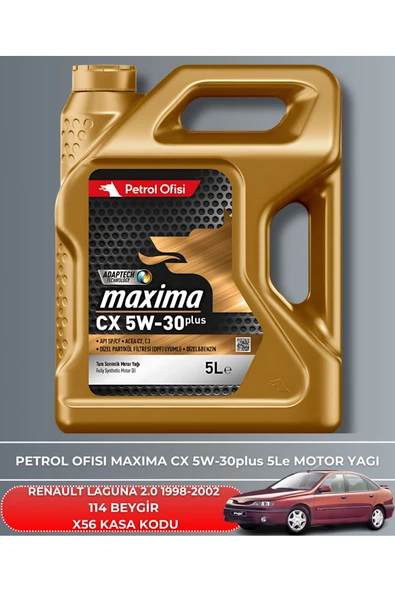 Petrol Ofisi RENAULT LAGUNA 2.0 1998-1999-2000-2001-2002 114 BEYGİR FİLTRE - YAĞ BAKIM SETİ - Resim 5