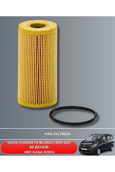 Petrol Ofisi DACIA DOKKER 1.5 BLUEDCI 2019-2020-2021 95 BEYGİR FİLTRE - YAĞ BAKIM SETİ - Resim 3