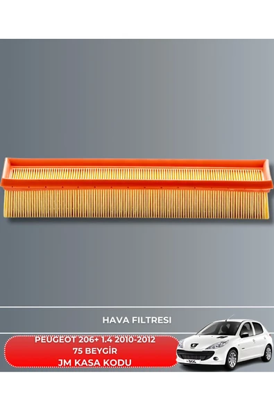 Petrol Ofisi PEUGEOT 206+ 1.4 2010-2011-2012 75 BEYGİR FİLTRE - YAG BAKIM SETİ - Resim 2