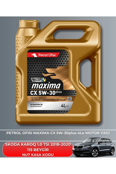 Petrol Ofisi SKODA KAROQ 1.0 TSI 2018-2019-2020 115 BEYGİR FİLTRE - YAĞ BAKIM SETİ - Resim 5