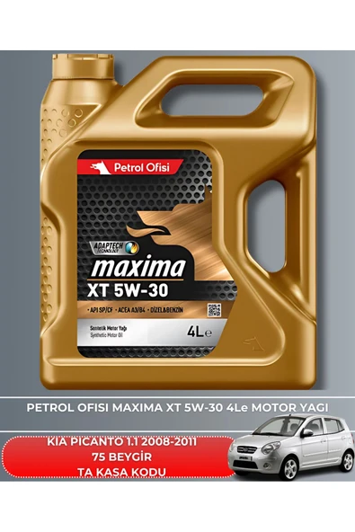 Petrol Ofisi KIA PICANTO 1.1 2008-2009-2010-2011 75 BEYGİR BAKIM SETİ - Resim 5