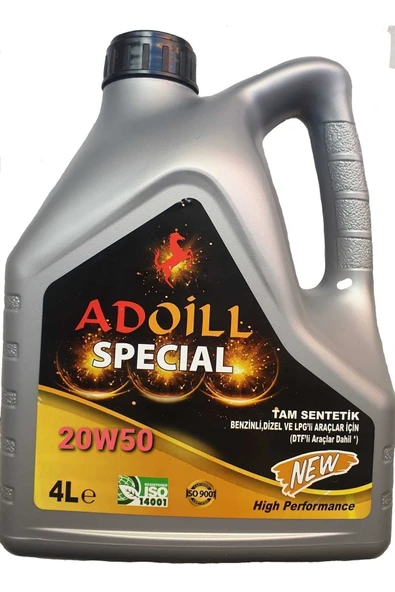 Adoil L 20w50 4lt Motor Yağı - Dizel, Benzinli Ve Lpg'li Araçlar Ile Uyumlu 2025 Üretim ürün görseli