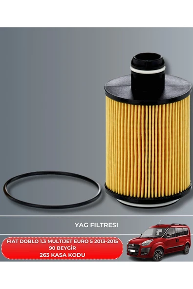 Petrol Ofisi Fıat Doblo 1.3 Multıjet Euro 5 2013-2014-2015 90 Beygir Filtre - Yag Bakım Seti - Resim 3