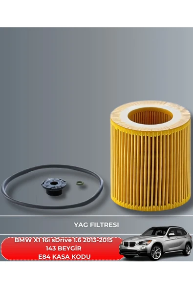 Petrol Ofisi BMW X1 116i sDrive 1.6 2013-2014-2015 143 BEYGİR FİLTRE - YAĞ BAKIM SETİ - Resim 3
