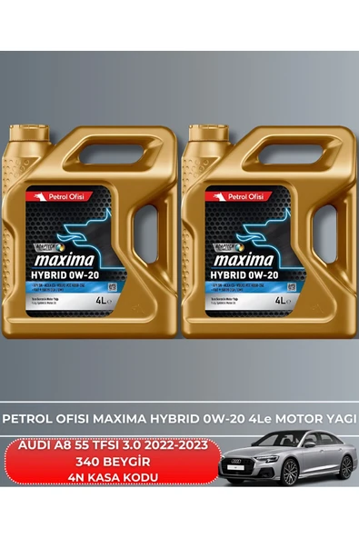 Petrol Ofisi AUDI A8 55 TFSI 3.0 2022-2023 340 BEYGİR FİLTRE - YAĞ BAKIM SETİ - Resim 2