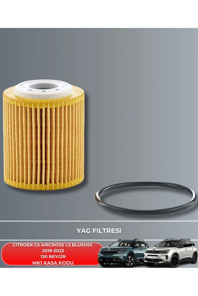 Petrol Ofisi CITROEN C5 AIRCROSS 1.5 BLUEHDI 2019-2020-2021-2022-2023 130 BEYGİR FİLTRE - YAG BAKIM SETİ - Resim 3