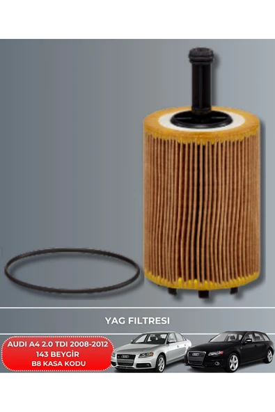 Petrol Ofisi AUDI A4 2.0 TDI 2008-2009-2010-2011-2012 143 BEYGİR FİLTRE - YAĞ BAKIM SETİ - Resim 3