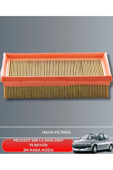 Petrol Ofisi PEUGEOT 206 1.4 2000-2001-2002-2003-2004-2005-2006-2007 75 BEYGİR FİLTRE - YAG BAKIM SETİ - Resim 2