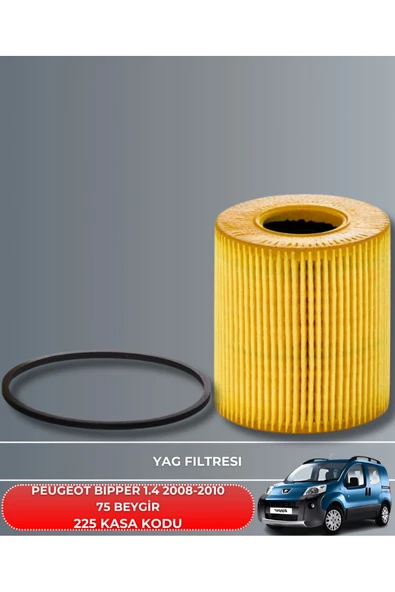 Petrol Ofisi PEUGEOT BIPPER 1.4 2008-2009-2010 70 BEYGİR FİLTRE - YAG BAKIM SETİ - Resim 3