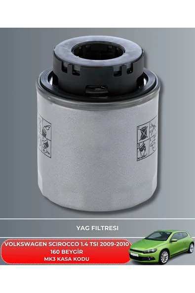 Petrol Ofisi VOLKSWAGEN SCIROCCO 1.4 TSI 2009-2010 160 BEYGİR FİLTRE - YAĞ BAKIM SETİ - Resim 3