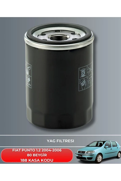 Petrol Ofisi FIAT PUNTO 1.2 2004-2005-2006 60 BEYGİR FİLTRE - YAG BAKIM SETİ - 3