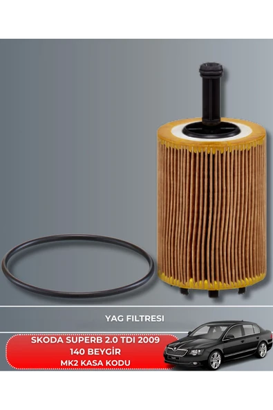 Petrol Ofisi SKODA SUPERB 2.0 TDI 2009 140 BEYGİR FİLTRE - YAĞ BAKIM SETİ - Resim 3