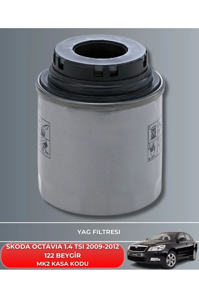 Petrol Ofisi SKODA OCTAVIA 1.4 TSI 2009-2010-2011-2012 122 BEYGİR FİLTRE - YAĞ BAKIM SETİ - Resim 3