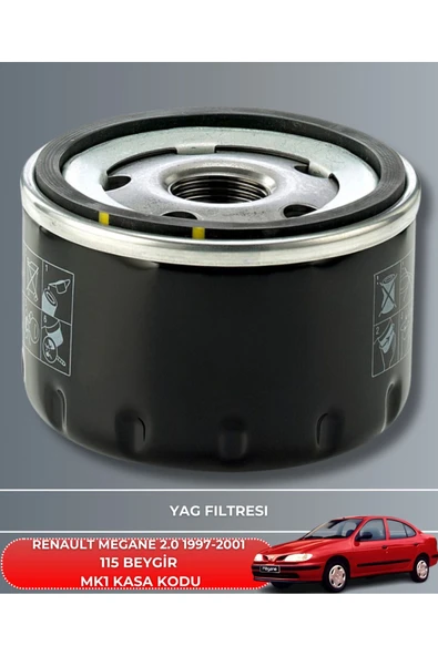 Petrol Ofisi RENAULT MEGANE 2.0 1997-1998-1999-2000-2001 115 BEYGİR FİLTRE - YAĞ BAKIM SETİ - Resim 3