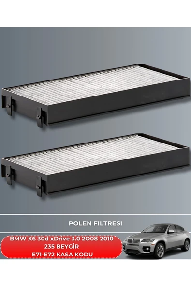 Petrol Ofisi BMW X6 30d xDrive 3.0 2008-2009-2010 235 BEYGİR FİLTRE - YAĞ BAKIM SETİ - Resim 4
