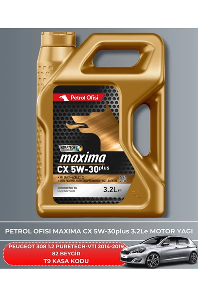 Petrol Ofisi PEUGEOT 308 1.2 PURETECH-VTI 2014-2015-2016-2017-2018-2019 82 BEYGİR FİLTRE - YAG BAKIM SETİ - Resim 5