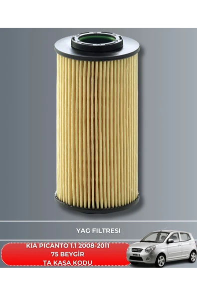 Petrol Ofisi KIA PICANTO 1.1 2008-2009-2010-2011 75 BEYGİR BAKIM SETİ - Resim 3