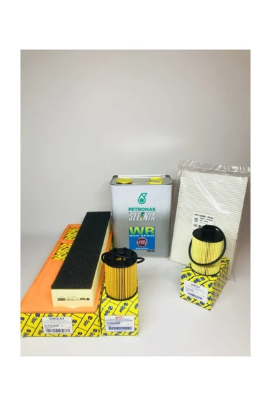 OPAR Fiat Albea Palio 1.3 Mjt Filtre Seti Ve DELPHI  5w40 Motor Yağı 4LT 2025 URETİM ürün görseli