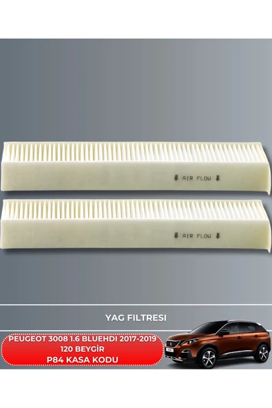 Petrol Ofisi PEUGEOT 3008 1.6 BLUEHDI 2017-2018-2019 120 BEYGİR FİLTRE - YAG BAKIM SETİ - Resim 4