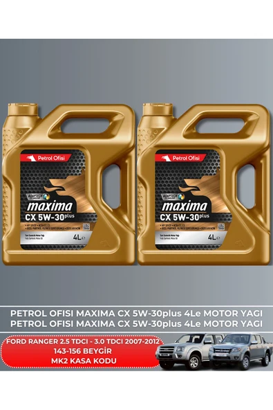 Petrol Ofisi Ranger 2.5 Tdcı - 3.0 Tdcı 2007-2008-2009-2010-2011-2012 143-156 Filtre - Yağ Bakım Seti Uyumlu - Resim 4