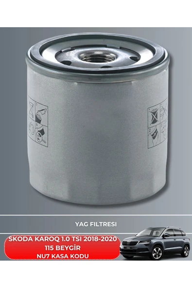 Petrol Ofisi SKODA KAROQ 1.0 TSI 2018-2019-2020 115 BEYGİR FİLTRE - YAĞ BAKIM SETİ - Resim 3