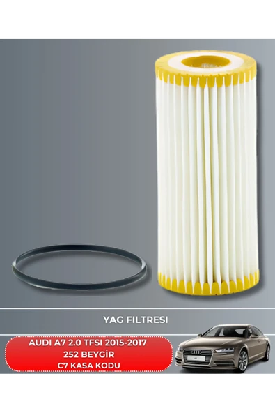 Petrol Ofisi AUDI A7 2.0 TFSI 2015-2016-2017 252 BEYGİR FİLTRE - YAĞ BAKIM SETİ - Resim 3