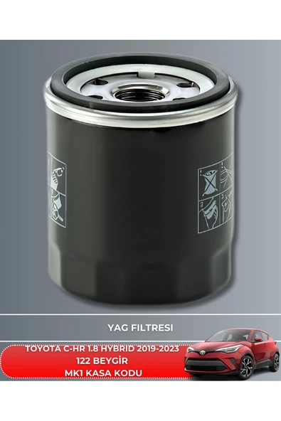 Petrol Ofisi TOYOTA C-HR 1.8 HYBRID 2019-2020-2021-2022-2023 122 BEYGİR FİLTRE - YAĞ BAKIM SETİ - Resim 3