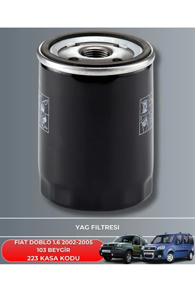Petrol Ofisi FIAT DOBLO 1.6 2002-2003-2004-2005 103 BEYGİR FİLTRE - YAG BAKIM SETİ - Resim 3