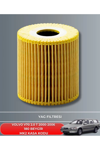 Petrol Ofisi VOLVO V70 2.0 T 2000-2001-2002-2003-2004-2005-2006 180 BEYGİR FİLTRE - YAĞ BAKIM SETİ - Resim 3