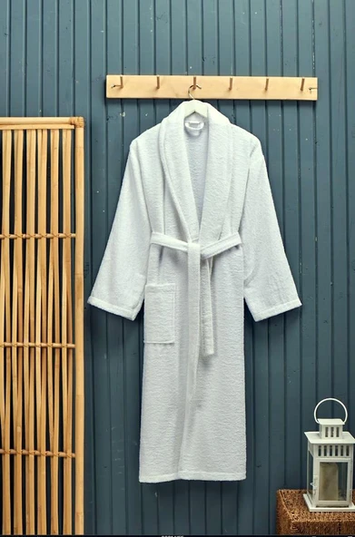 Polo Life Kutulu Bamboo Tek Bornoz Şalyaka-Krem (XL Beden) - Resim 2