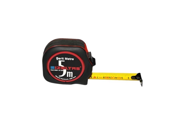 İzeltaş Plastik Stoplu Şerit Metre 5 M - İzeltaş 0588150005 ürün görseli