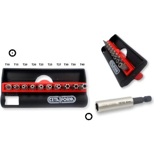 Ceta 11 Parça Delikli TORX Bits Uç Takımı ve 1/4" Bits Tutucu - CB/ST113T - 3