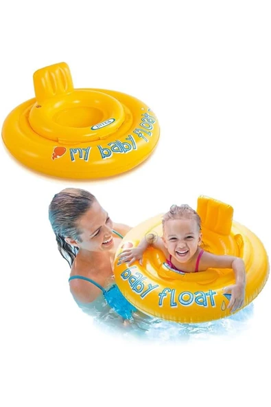 Intex My Baby Float Oturaklı Bebek Flatörü 70 Cm Çocuk Havuz Ve Deniz Simidi (6-12 AY) M-56585 - 2