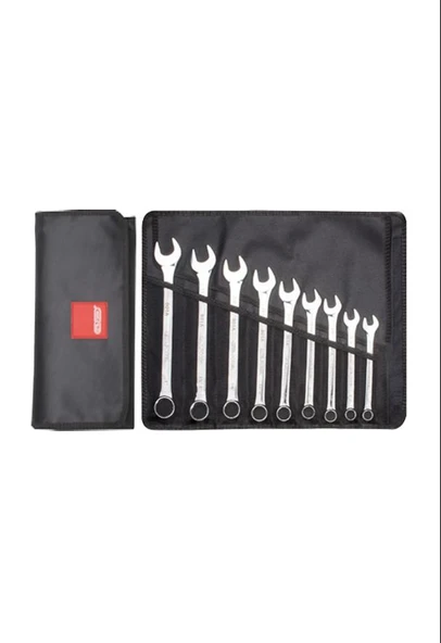 Ceta 9 Parça Kombine Anahtar Takımı - SAE (Bez Çantalı) - B01A-R09 ürün görseli