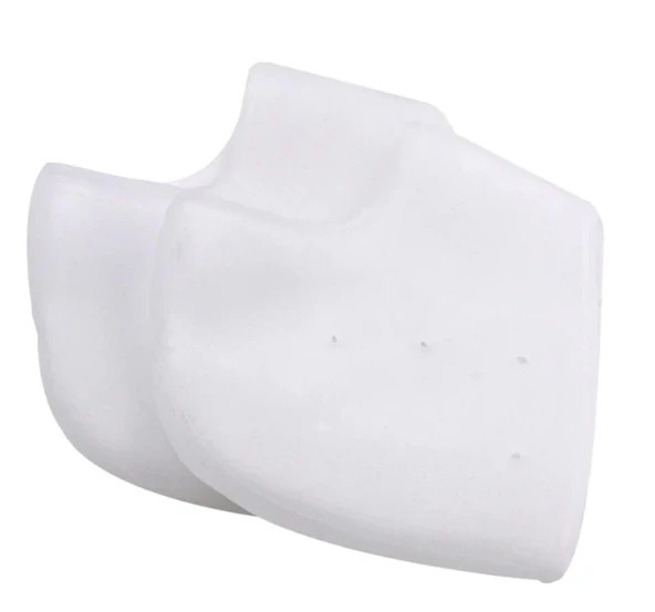 Pratik Silikon Topuk Çorabı Beyaz Renk ürün görseli